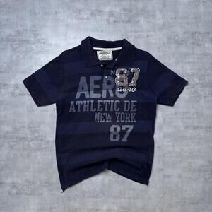 Y2K Aeropostale 00s Grunge Blue Navy T shirt